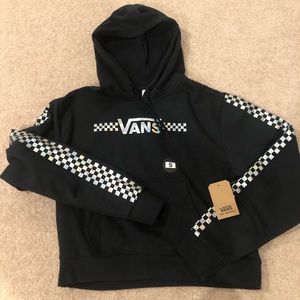 Cropped Holographic Vans Hoodie